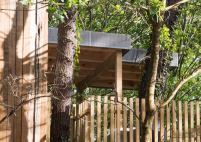 Cabañas elevadas de madera accesibles