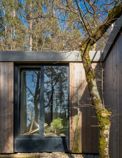 Árbol y módulo casa con ventana