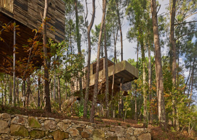 Cabañas de madera elevadas